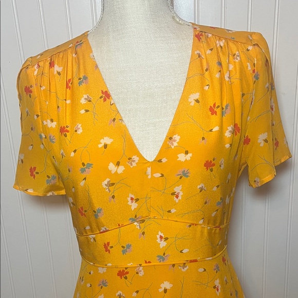 Madewell Belladonna 100% silk floral dress - Picture 4 of 10